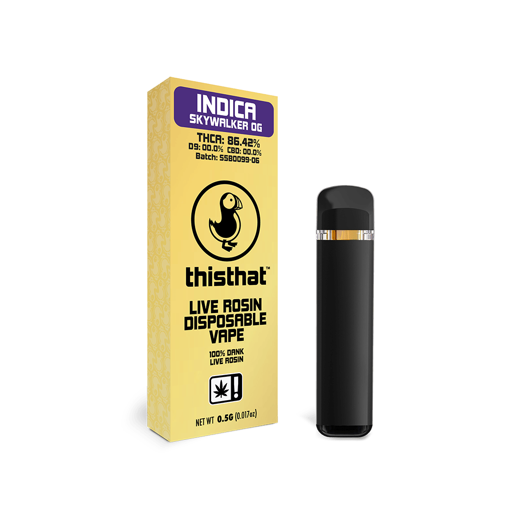 THCA Live Rosin Disposable - 0.5G
