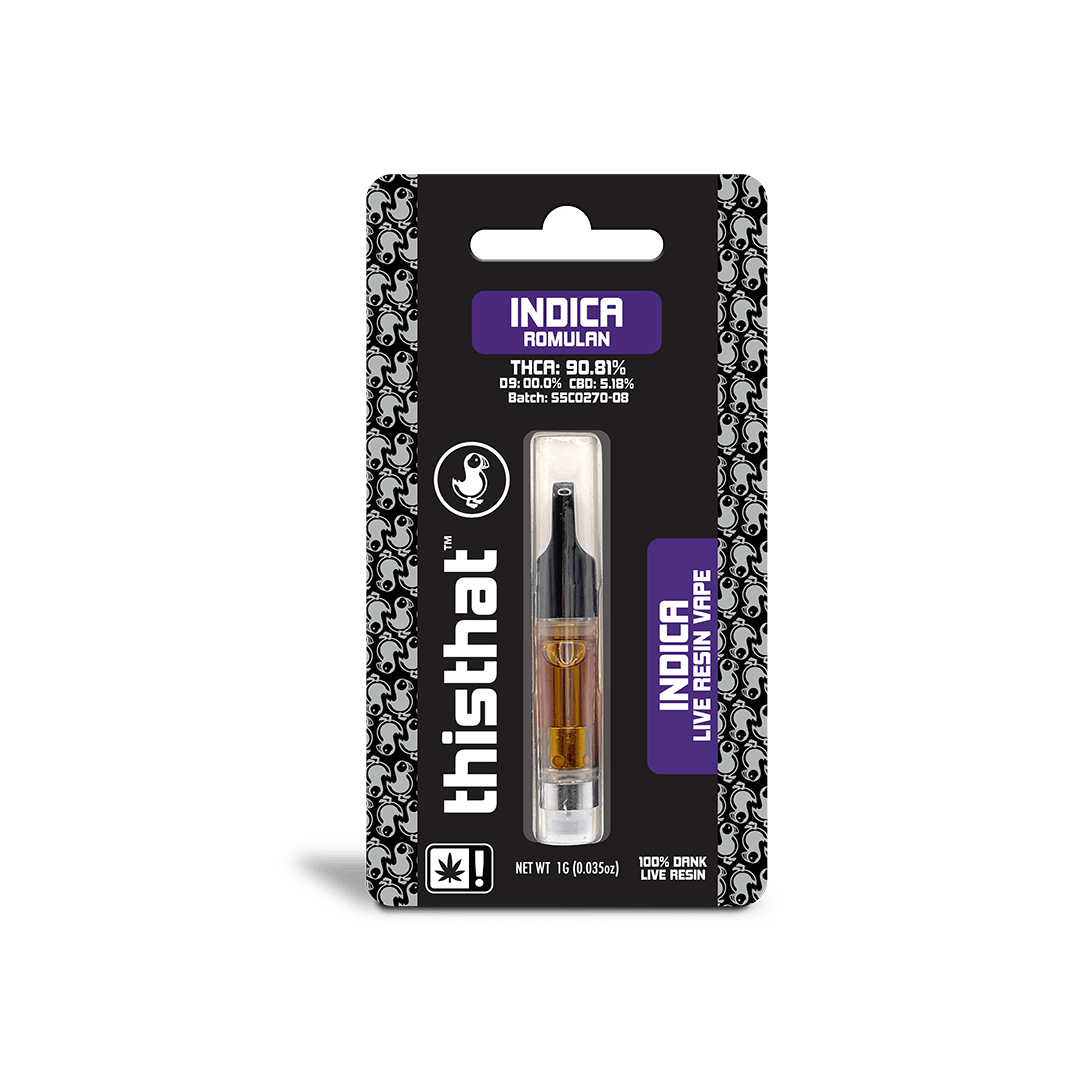 THCA Live Resin Cart  -  1G